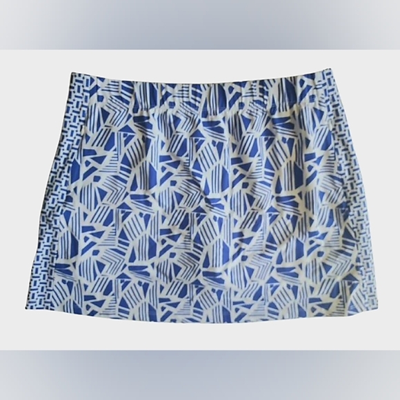 J. McLaughlin NEW Royal Blue White Skort Skirt Size XL - Picture 1 of 10